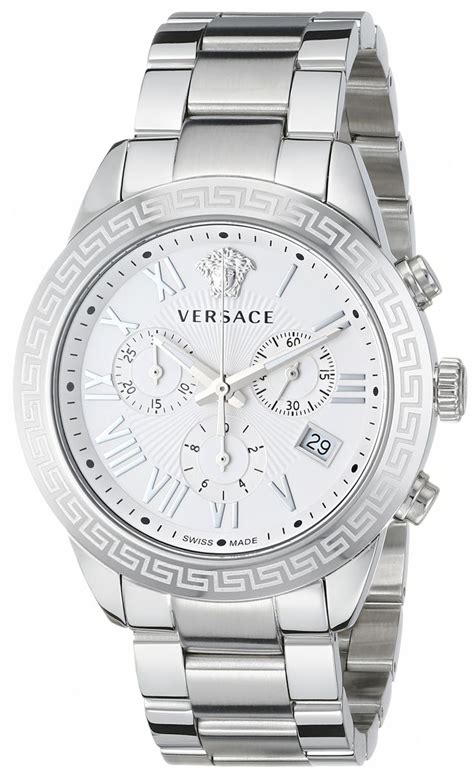 versace men's silver watch|Versace men's automatic watch.